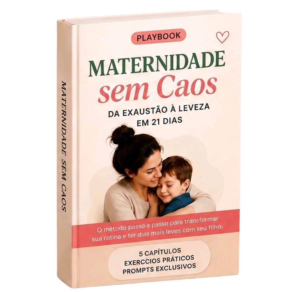 Mockup do material Maternidade Sem Caos